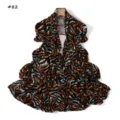 Stylish women printed long scarf abstract animal pattern silky fabric fashion accessory SKU82 - Style 82 / 180cm