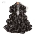 Leopard snakeskin print long scarf mercerized cotton stretchy fashion shawl accessory - Style 94 / 180cm