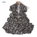 Black and white animal print long scarf, soft high elasticity fashion shawl for women. - #96 / 180cm
