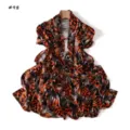 Stunning leopard and snake skin print long scarf with elastic fashion wrap design - Style 98 / 180cm