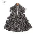 Fashion leopard and snakeskin print long scarf, high elasticity mercerized cotton shawl. - 180cm / #109