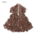 Leopard print elastic long scarf, fashion abstract pattern stretchy shawl for women stylewear. - 180cm / #115