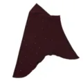 Hijab en lin cristal bourgogne avec strass éparpillés et bord souple couvre-chef à enfiler - Rouge Ancorra