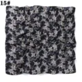 Foulard carre en mousseline florale noire 90cm elegant grand chal en soie femmes - Camion Bleu