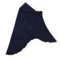 Navy blue rhinestone embellished instant hijab crystal detail stretch pullover head cover detail - Navy Blue