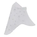 Elegant white rhinestone crystal hijab headscarf pullover cap for women daily casual wear. - Cream White