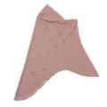 Close-up view of rhinestone circle decorated fabric detail, soft material, elegant style. - Mousse Brown