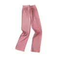 Women solid color modal cotton sun protection arm sleeves main view flat lay display. - Sakura Pink