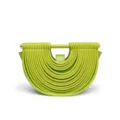 Sac à main demi-lune vert architectural, sac fourre-tout structuré élégant pour femmes. - 29*8*19 / Vert Herbe