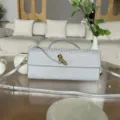 Sac de soirée argenté en strass, élégant sac bandoulière épaule en cristal brillant femme. - Couleur Argent Blanc