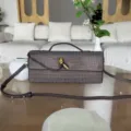 Sac de soirée strass marron élégante pochette en cristal sac à bandoulière femmes. - Café