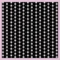 Schickes schwarzes Chiffon-Quadrat-Tuch mit rosa Streifen und weißer Schleife, elegantes Halstuch. - 8# Rosa Punkt Schleife