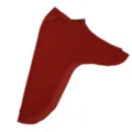 Wine red double layer chiffon swallowtail hijab detail showing soft fabric and draped tail. - One Size / Caramel color