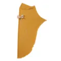 Hijab de cola de golondrina de lino de cristal para mujer con lazo y cadenas de estrás, amarillo. - Talla única / Amarillo tulipán