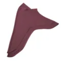 Detail view of the double-layer chiffon tail hijab, solid color comfortable wrap scarf. - One Size / Snow Mountain Purple