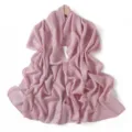 Pink rhinestone chiffon scarf detail, sparkling starry long wrap shawl for women elegant accessory. - 1# Peach Oolong
