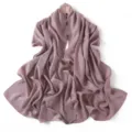 Sparkling rhinestone chiffon scarf detail, elegant dusty pink evening shawl texture. - 2# Cool Gray Pink
