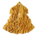 Elegant rhinestone chiffon hijab scarf with sparkling details for women fashion daily wear. - 17# Mustard Yellow