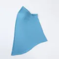 Solid color milk silk hijab headscarf for women casual outdoor warm breathable head wrap - Lake Blue