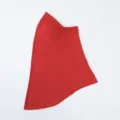 Red solid color milk silk hijab headscarf detail view, soft stretch fabric for daily wear. - Bright Red