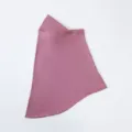 Plain milk silk hijab scarf detail view, soft and versatile solid color head cover. - Sakura Pink