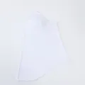 Detailed view of the plain white milk silk inner hijab cap, showing soft and smooth fabric texture. - Snow White