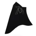 Black stylish Muslim hijab headscarf with rhinestone star tassels, comfortable and elegant. - One Size / Black