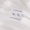 Coppia di magneti hijab in strass di cristallo spilli per sciarpa scintillanti spilla - Strass Trasparente