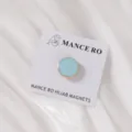 Luxus Marmor Textur Oeltropfen magischer Hijab Pin, Anti-Rutsch Brosche und Schal Clip. - Minzblau