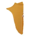 Mustard yellow rhinestone pearl crystal linen hijab wrap headscarf for women elegant fashion - One Size / Tulip Yellow