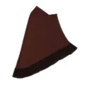 Women chiffon pleated turban headscarf dark brown elegant head cover cap stylish hat - One Size / Coffee