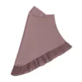 Plain chiffon ruffle headscarf women soft hijab pull-on cap elegant daily wear accessory - One Size / Nude Pink