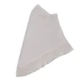 White chiffon pleated ruffle headscarf bonnet hijab stylish women daily headwear accessory - One Size / Cream White