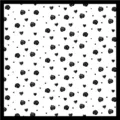 Black and white rose heart print chiffon scarf fabric detail close up view fashion accessory - 4# Rose Heart White