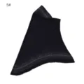 Detailed view of black rhinestone headscarf featuring glittering starlight hot-fix crystal design. - One Size / 5#Navy Blue
