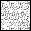 Chiffon Schal Stoff Detail mit sehr elegantem schwarz-weißen Muster für Damen Design. - 6# Klein Herz Weiß