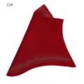 Close-up detail of red rhinestone studded Muslim hijab headscarf, soft threaded fabric. - One Size / Ruby Red