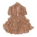 Solid color rhinestone mesh shawl for women, elegant lightweight wrap for summer. - 8# Tuberose
