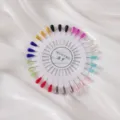Colorful teardrop pearl head pins wheel sewing positioning pins for clothing styling fixed diy - Colorful Set (30 Pcs)