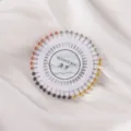 Ensemble d'épingles à tête ronde colorée sur roue pour la couture, le modélisme et le tissu. - 40 Pièces/Paquet / Multicolore