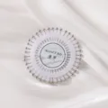 Alfileres de cabeza redonda de metal para costura, hijab y trabajos de sastrería. - 40 Piezas/Paquete / Plateado