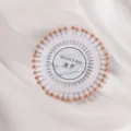 Rueda redonda empaquetada alfileres de cabeza de perla oro rosa alfileres posicionamiento ropa - 40 Piezas/Paquete / Rosa oro