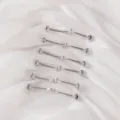 Clip di fissaggio per abbigliamento anti-esposizione in metallo argentato per sciarpa. - Clip a Fiore / 12 Pezzi