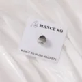 Zilveren driehoekige hijab magneet sjaalspeld glanzende magnetische broche voor dames - Metallisch Glanzend Zilver