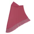 Simple plain chiffon ruffled head cover convenient soft brim pullover hat for women style. - One Size / Sakura Pink