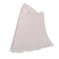 Solid color elastic mesh slip-on head cover detail, lightweight and breathable fabric. - Lychee White
