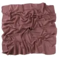 Detailed close-up view of solid color pearl chiffon square scarf showing soft drape texture. - Dusty Rose