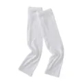 Solid color modal sun protection arm sleeves for outdoor travel driving UV blocking thin - Cream White