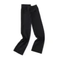 Detail shot of solid color modal UV protection arm sleeves in dark grey texture for summer. - Dark Heather Gray