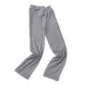 Detailed view of soft modal sun protection arm sleeves in solid grey, lightweight fabric. - Light Heather Gray